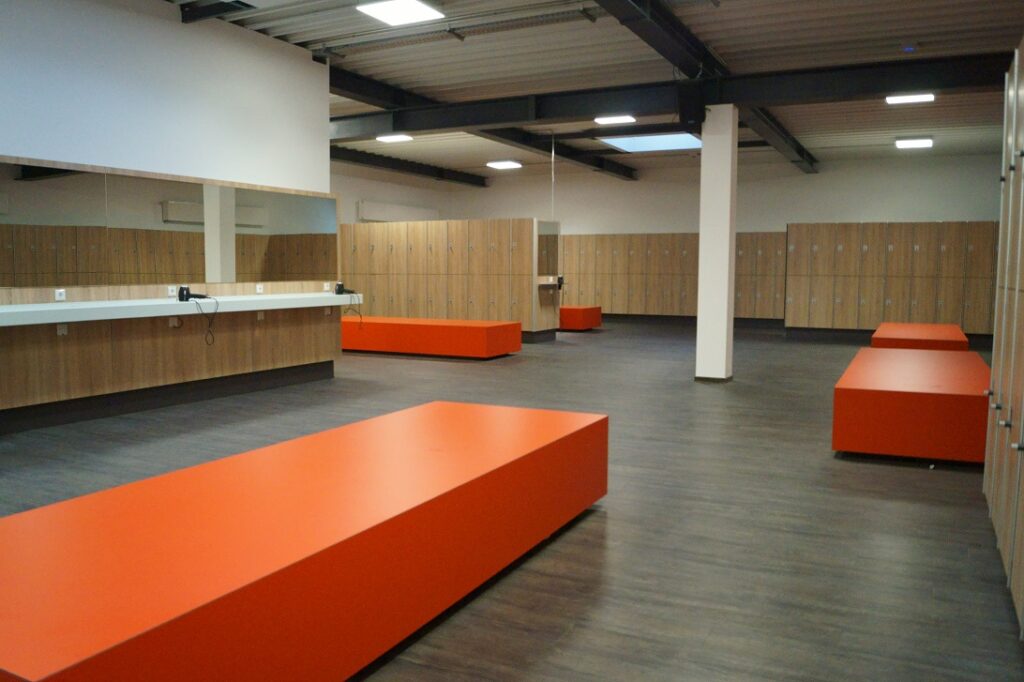Umkleidekabine Fitnessstudio